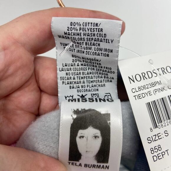 Cross Colors Black Lives tie dye Cropped Graphic hoodie NWT Womens s - Picture 8 of 9